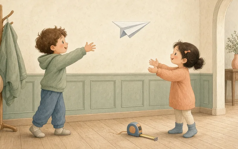 Illustration: Paper plane competition, Fold planes and test which flies furthest