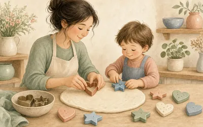 Illustration: Salt dough ornaments, Mix, shape, bake and paint keepsakes